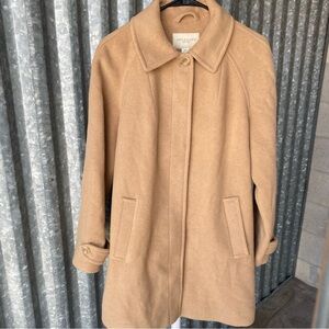 Appleseed’s Petite Camel Tan Wool Coat Size PM Medium